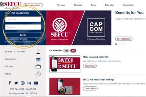sefcu online banking login|sefcu sign into account.